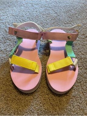 Stoney Clover Lane Pink, Yellow & Green Sport Sandals